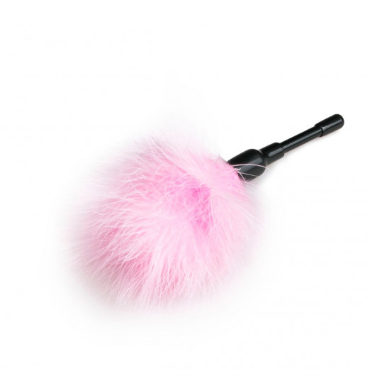 Розовый мини-тиклер с перышками - 17 см. Розовый мини-тиклер с перышками - 17 см.
