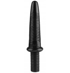 Черный анальный реалистичный стимулятор - 31 см.