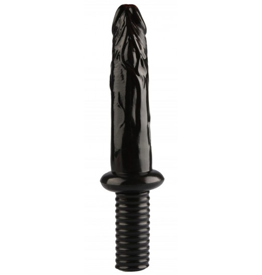 Черный анальный реалистичный стимулятор - 30 см. Черный анальный реалистичный стимулятор - 30 см.