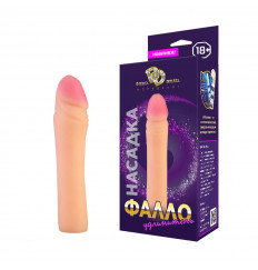 Телесный реалистичный фаллоудлинитель - 19 см.