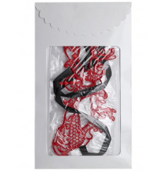 Красная ажурная маска  Бабочка