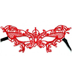 Красная ажурная маска  Бабочка