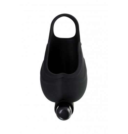 Чехол для мошонки с эрекционным кольцом и вибрацией Attraction Erotist