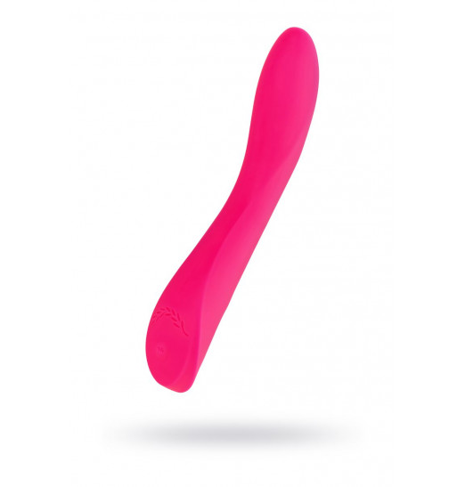 Розовый нереалистичный вибратор JOS Twig - 20,5 см.