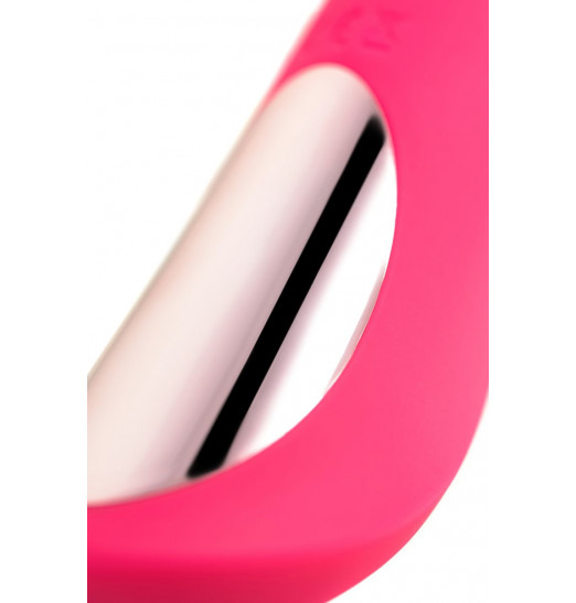 Розовый нереалистичный вибратор JOS Twig - 20,5 см.