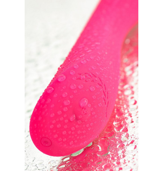 Розовый нереалистичный вибратор JOS Twig - 20,5 см.