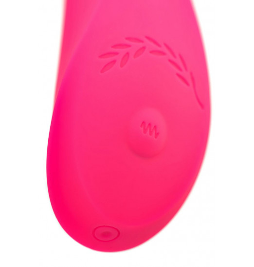 Розовый нереалистичный вибратор JOS Twig - 20,5 см.