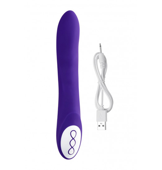 Нереалистичный фиолетовый вибратор SYRIN - 21 см. Нереалистичный фиолетовый вибратор SYRIN - 21 см.