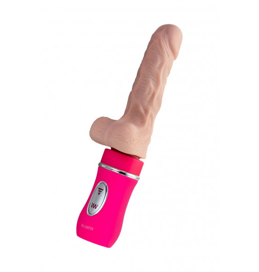 Реалистичный вибратор Ailighter Telescopic Lover с пультом ДУ - 27,1 см.