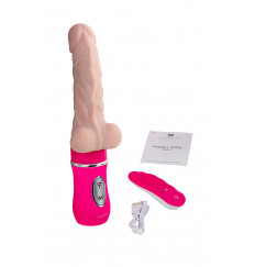 Реалистичный вибратор Ailighter Telescopic Lover с пультом ДУ - 27,1 см.