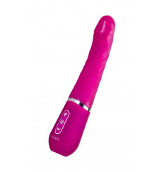 Розовый нереалистичный вибратор Ailighter Smart Telescopic Lover - 27,1 см.