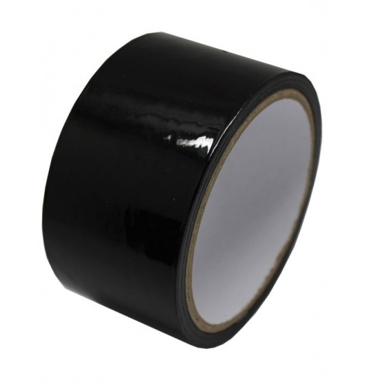 Черный скотч для бондажа - 17 м.