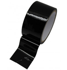 Черный скотч для бондажа - 17 м.