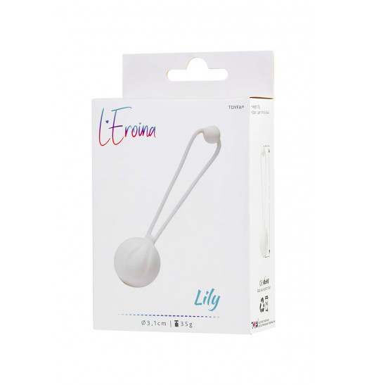 Белый вагинальный шарик LILY Белый вагинальный шарик LILY