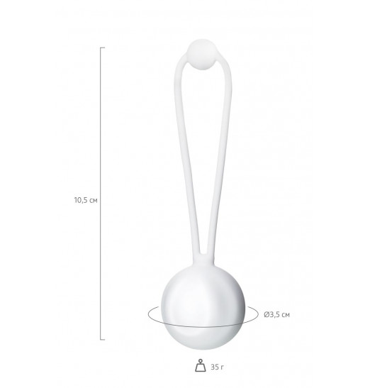 Белый вагинальный шарик LILY Белый вагинальный шарик LILY