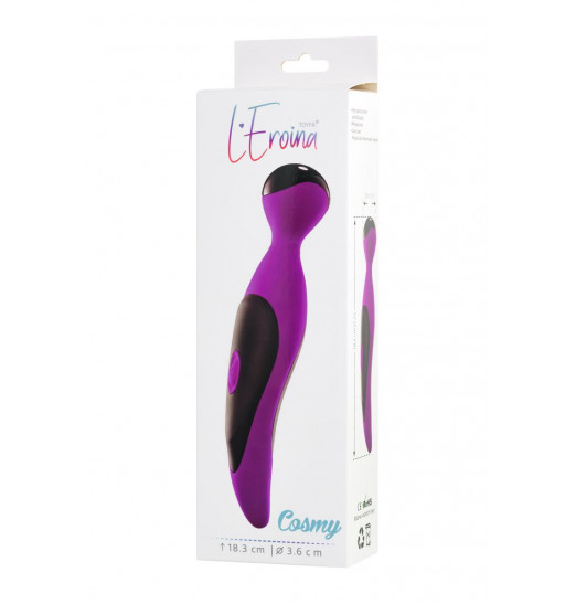 Фиолетовый вибростимулятор COSMY - 18,3 см.