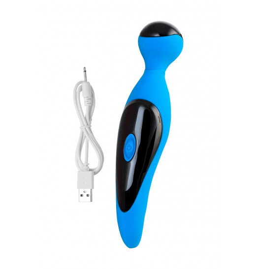 Голубой вибростимулятор COSMY - 18,3 см. Голубой вибростимулятор COSMY - 18,3 см.