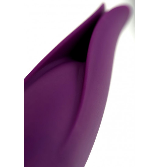 Фиолетовый клиторальный вибростимулятор FLO - 18,5 см.