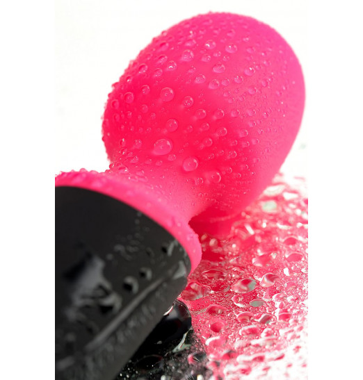 Черно-розовый вибростимулятор ASTER - 19,5 см. Черно-розовый вибростимулятор ASTER - 19,5 см.