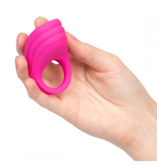 Розовое эрекционное виброкольцо с пультом Silicone Remote Pleasure Ring Розовое эрекционное виброкольцо с пультом Silicone Remote Pleasure Ring