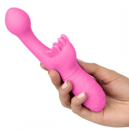 Розовый вибратор-кролик Rechargeable Butterfly Kiss