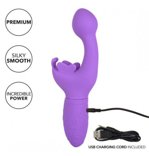 Фиолетовый вибратор-кролик Rechargeable Butterfly Kiss