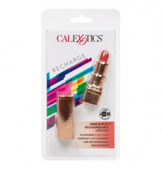 Золотистый вибратор-помада с красным мягким кончиком Hide   Play Rechargeable Lipstick