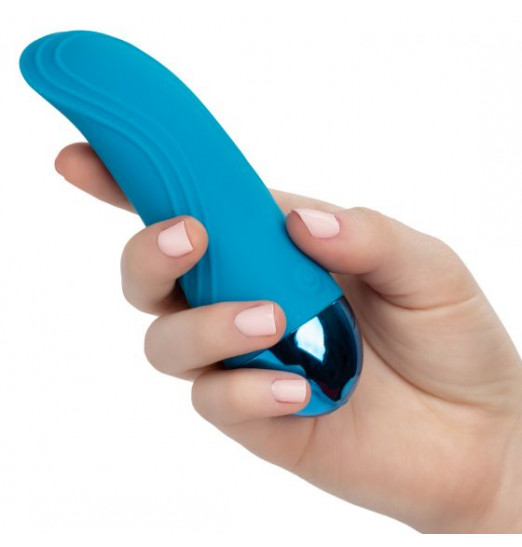 Голубой мини-вибратор Tremble Tickle - 12,75 см.