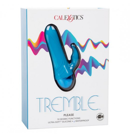 Голубой мини-вибратор Tremble Please - 12 см. Голубой мини-вибратор Tremble Please - 12 см.