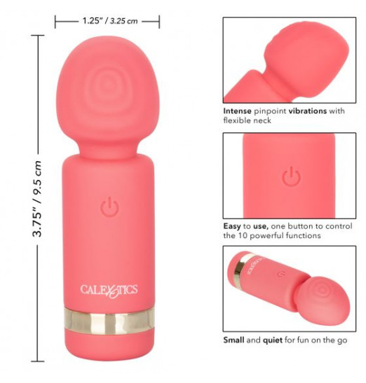 Розовый мини-вибромассажер #ExciteMe - 9,5 см.