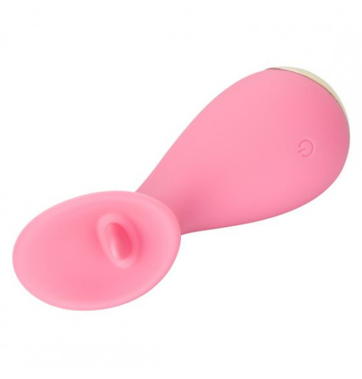 Розовый мини-вибромассажер #TickleMe - 11,5 см.