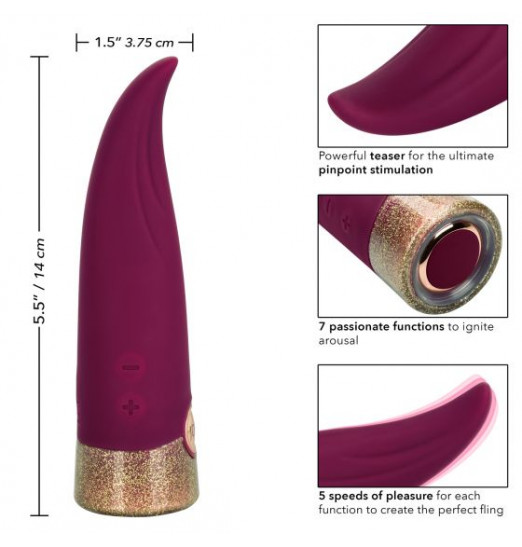 Фантазийный вибромассажер Starstruck Fling - 14 см.