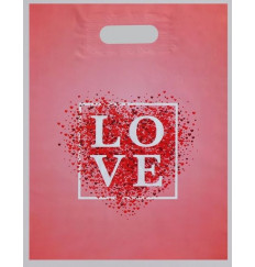 Полиэтиленовый пакет Love - 31 х 40 см.