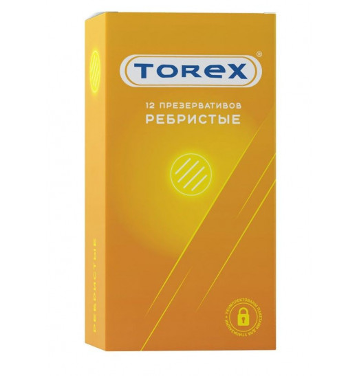 Текстурированные презервативы Torex  Ребристые  - 12 шт.