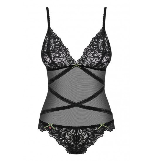 Кружевное полупрозрачное боди Bondea