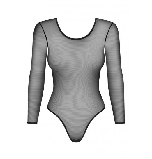 Пикантное прозрачное боди с вырезом на спине