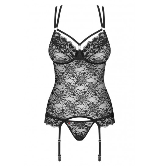 Пикантный кружевной корсаж с цветочным мотивом