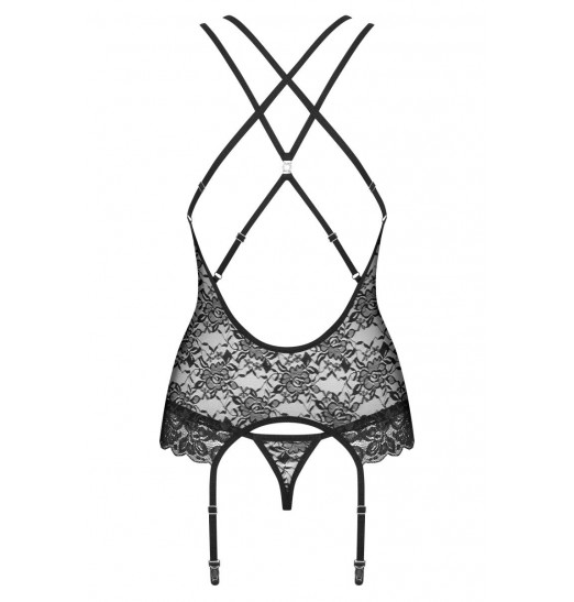 Нежный кружевной корсаж с цветочным мотивом