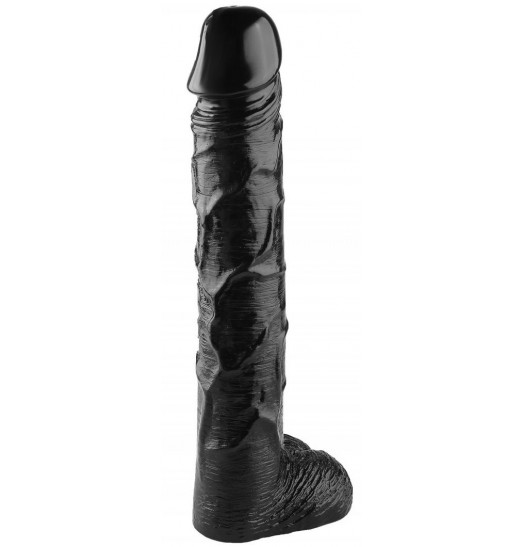 Черный фаллоимитатор-гигант - 51 см.