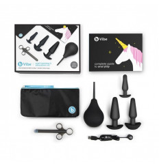 Набор в черном цвете для анальных игр ANAL EDUCATION SET