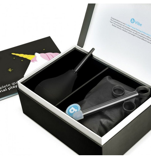 Набор в черном цвете для анальных игр ANAL EDUCATION SET