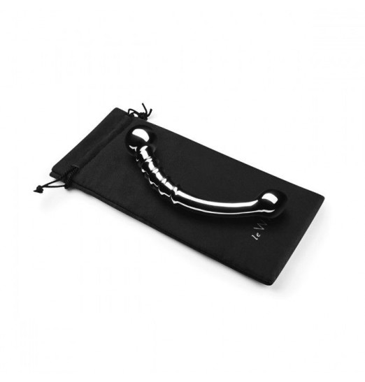 Серебристый изогнутый фаллоимитатор со спиралью Bow - 17,8 см. Серебристый изогнутый фаллоимитатор со спиралью Bow - 17,8 см.