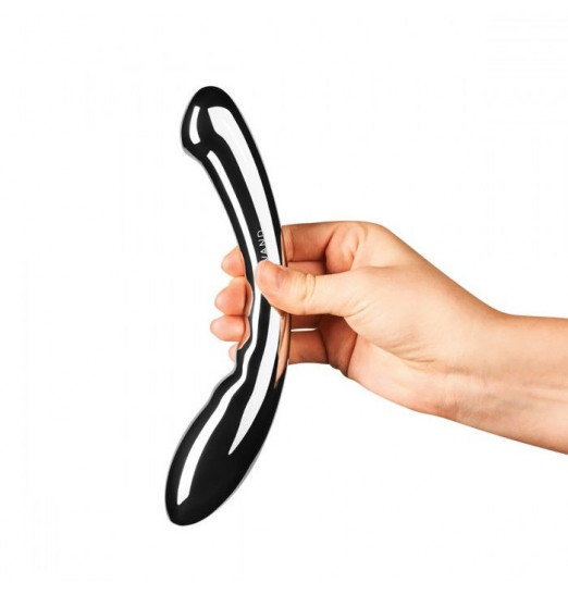 Серебристый утяжеленный стимулятор для точки G Arch - 19,7 см.