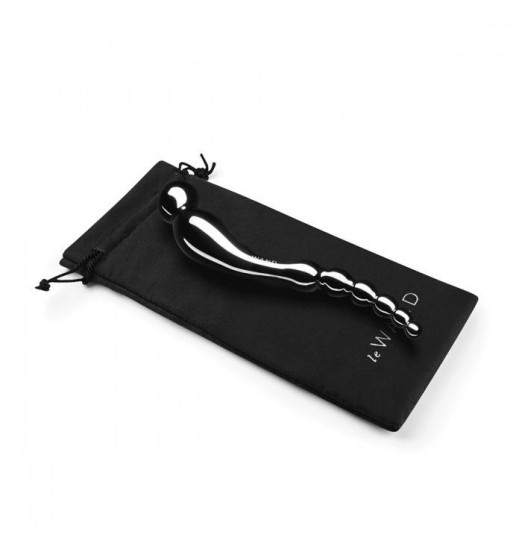 Серебристый анальный стимулятор Swerve - 19,6 см.