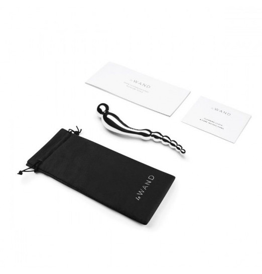 Серебристый анальный стимулятор Swerve - 19,6 см.