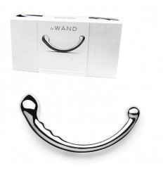 Серебристый фаллоимитатор в форме дуги Hoop - 19,7 см.