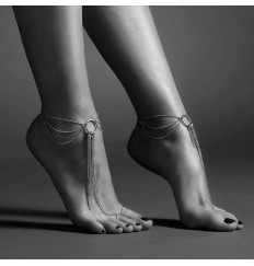 Серебристые браслеты на ноги Magnifique Feet Chain