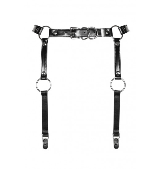 Стильный пояс для чулок с металлическими колечками