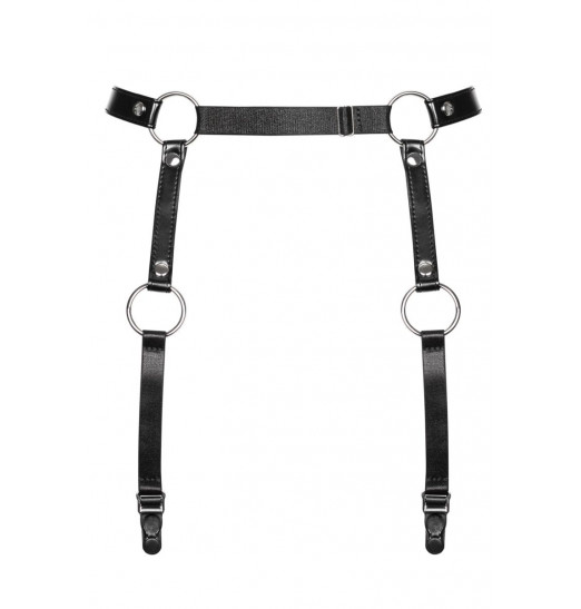 Стильный пояс для чулок с металлическими колечками