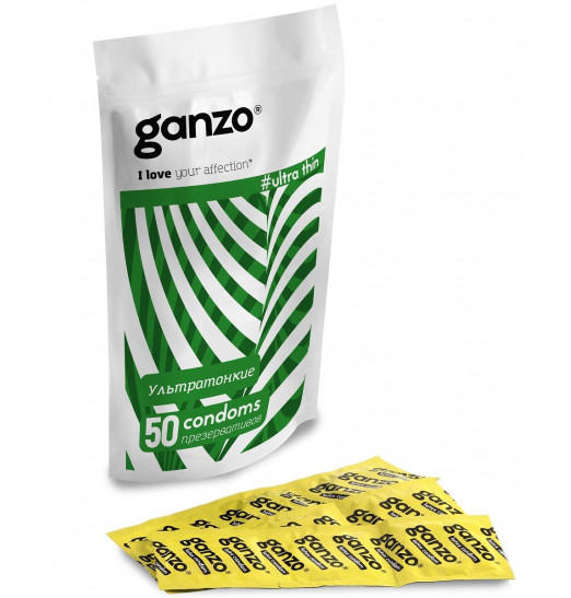 Ультратонкие презервативы Ganzo Ultra thin - 50 шт. Ультратонкие презервативы Ganzo Ultra thin - 50 шт.